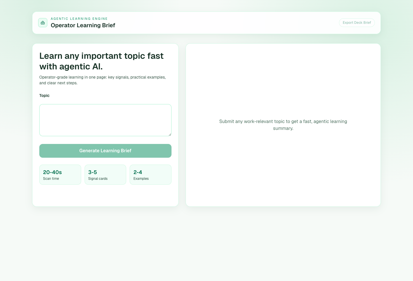 SignalBrief OS preview